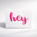 Karte "hey"