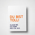 Karte "Du bist toll!"