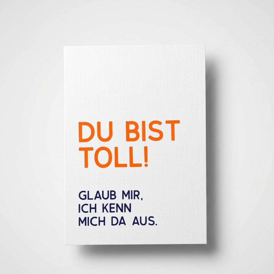 Karte "Du bist toll!"