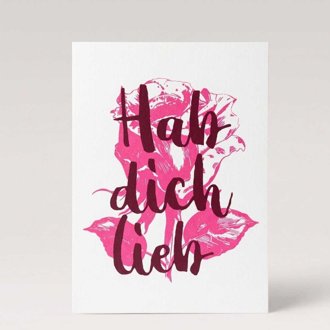 Karte "Hab dich lieb"