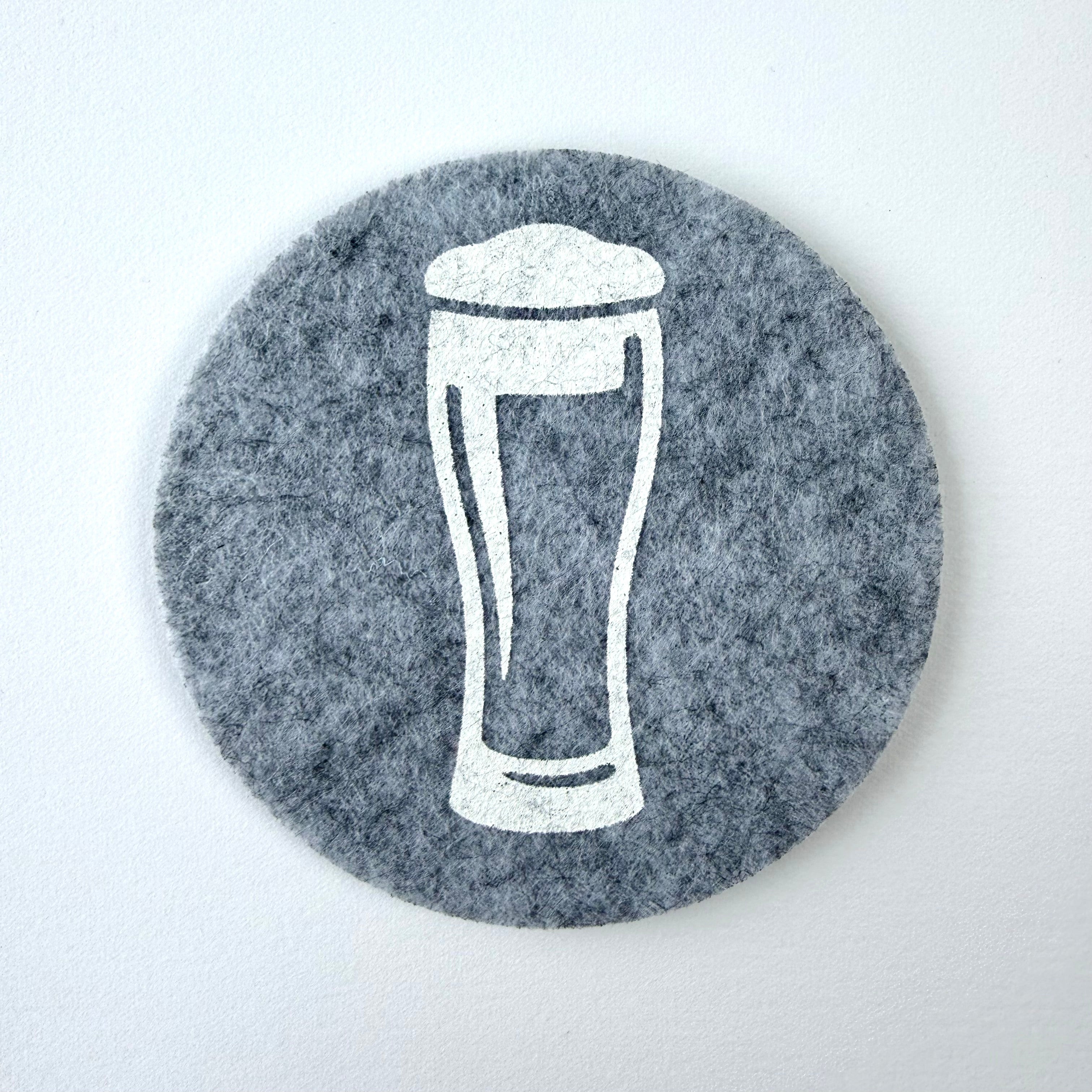 Filzuntersetzer "Bierglas"