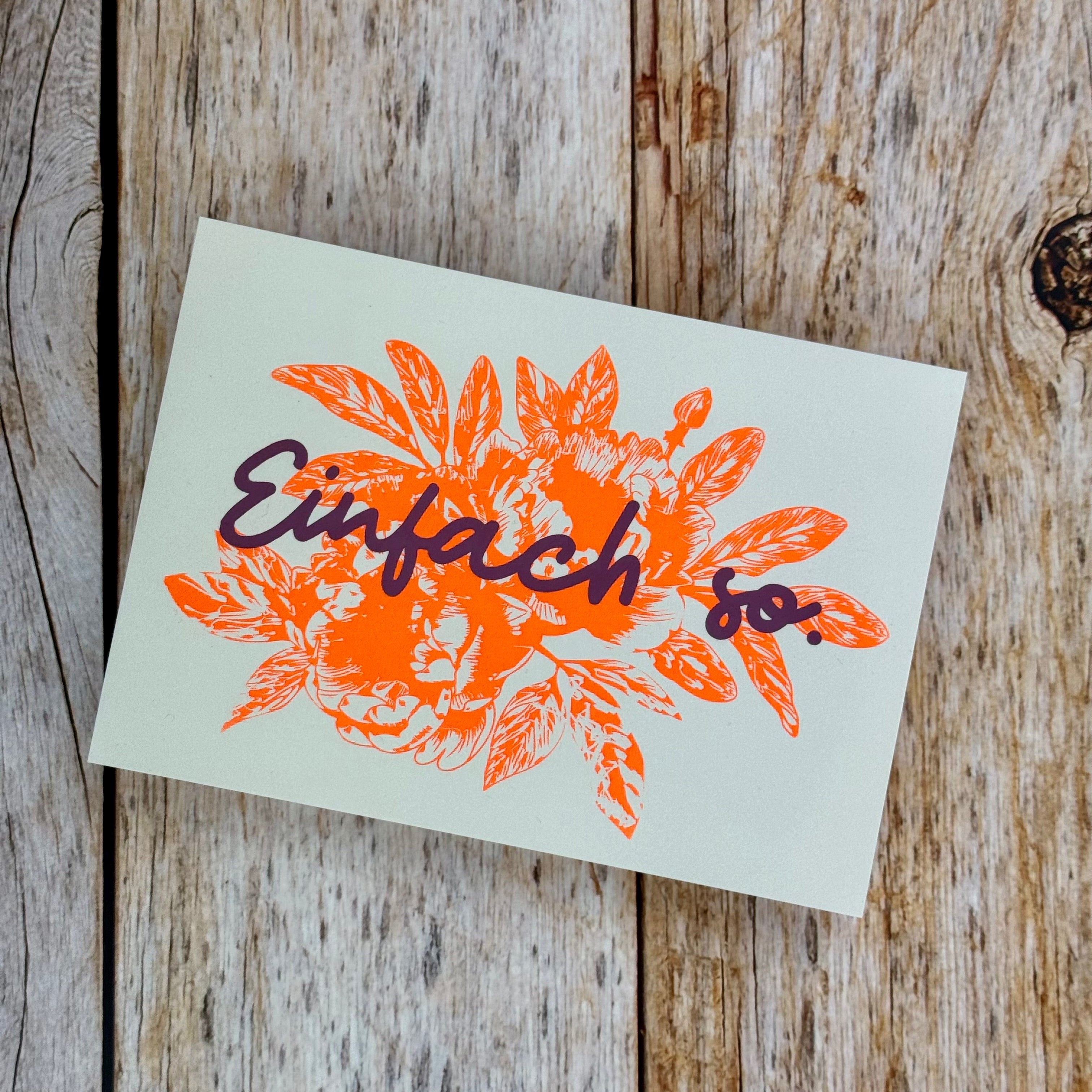 Karte "Einfach so"