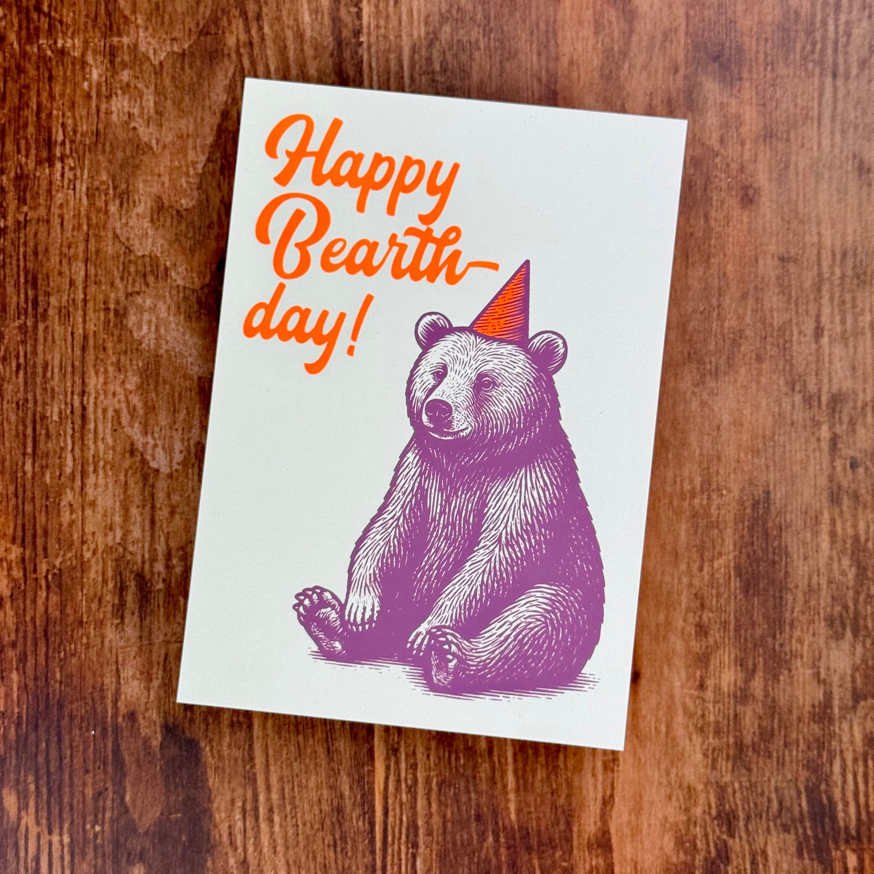 Karte "Happy Bearthday"