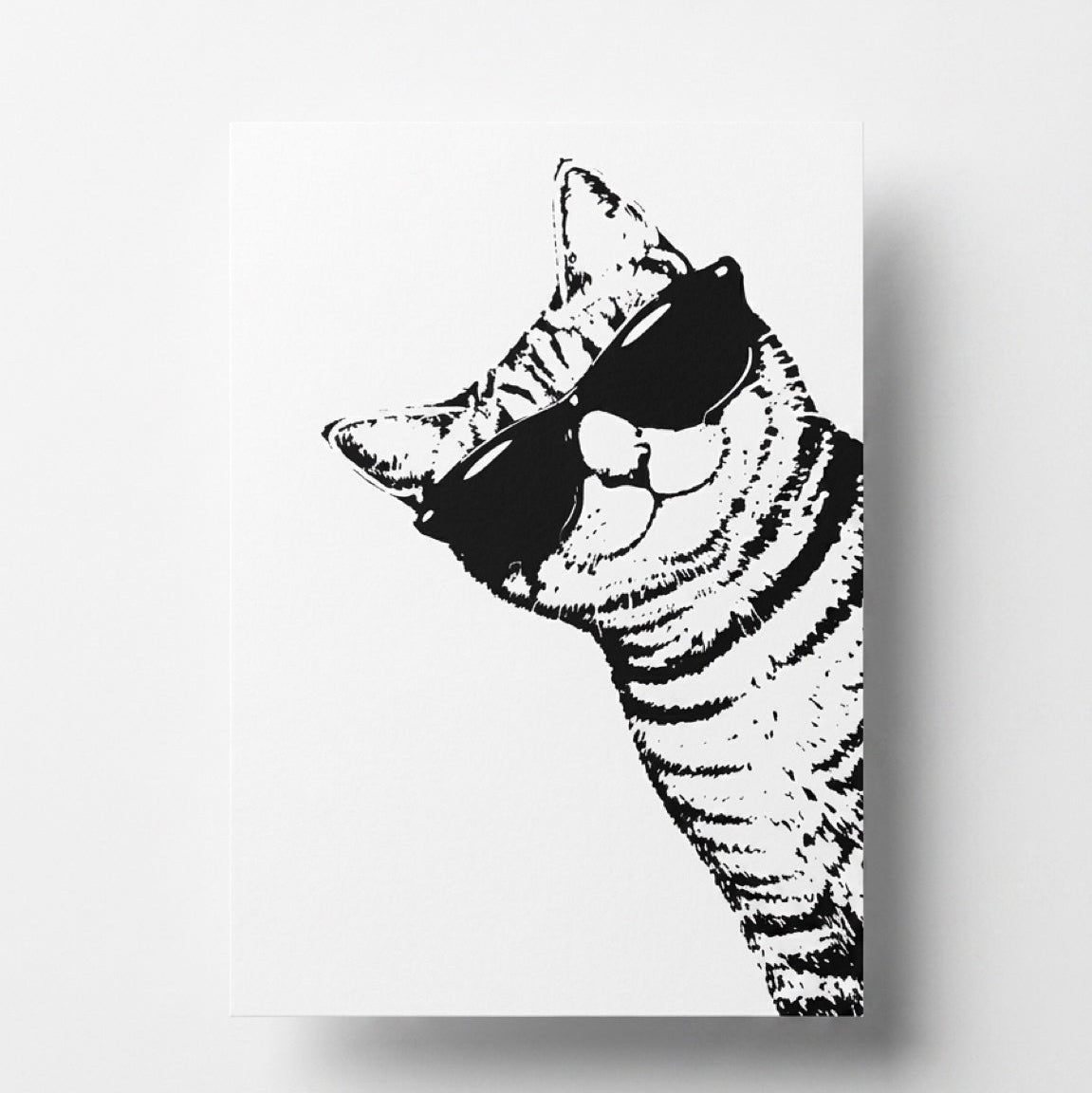 Karte "Katze mit Sonnenbrille"