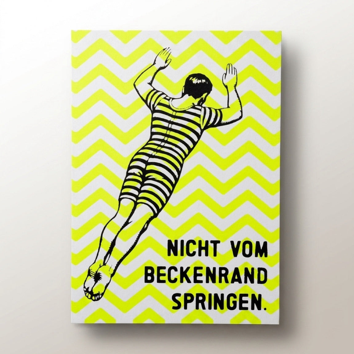 Karte "Nicht vom Beckenrand springen"