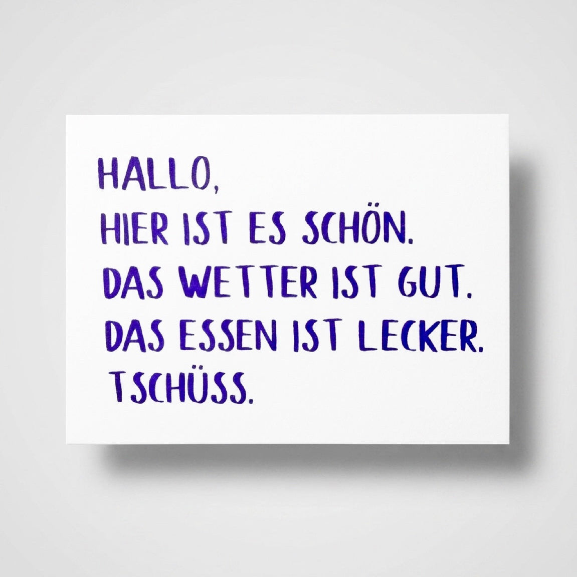 Karte "Urlaubsgruß"
